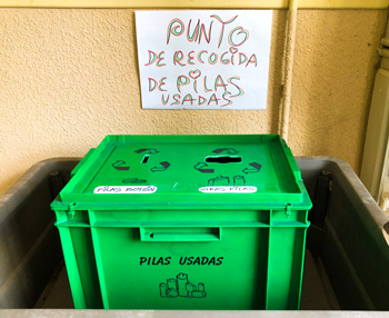 Recogida de pilas en Rioseco de Soria